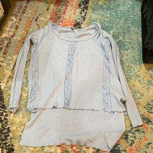 Free people blue sweater